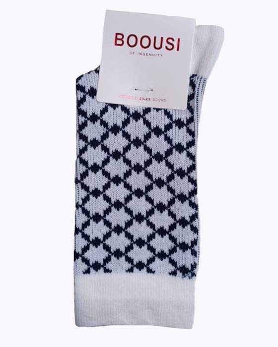 جوراب ساقدار زنانه طرح ستاره BOOUSI