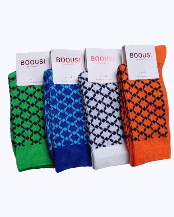 جوراب ساقدار زنانه طرح ستاره BOOUSI