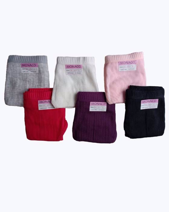 شورت زنانه اسلیپ طرح خط خطی MONACO