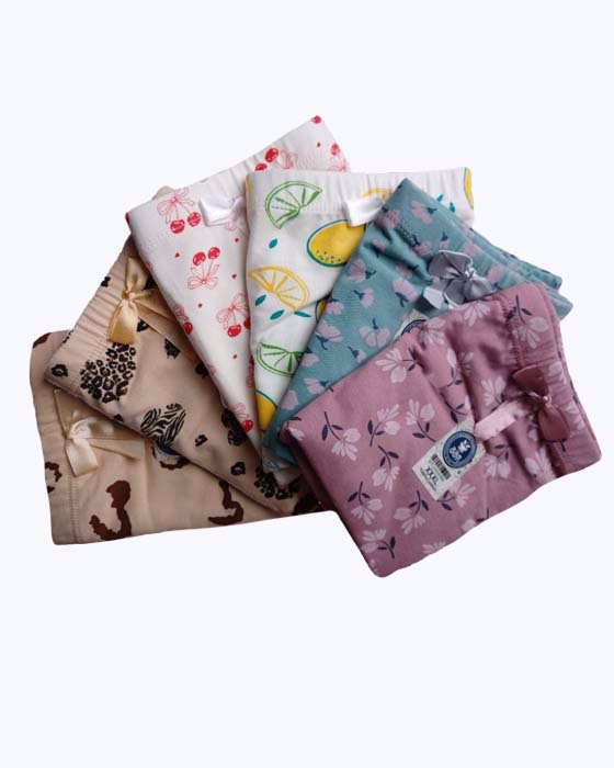 شورت زنانه اسلیپ کمر پهن طرحدار BAHMAN POUSHAK