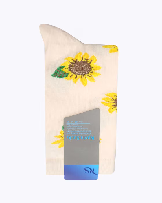 جوراب ساقدار زنانه طرح گل novin socks