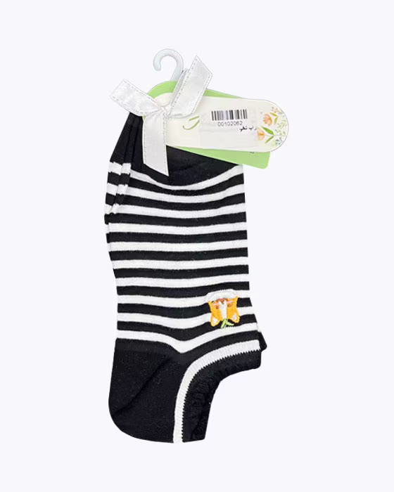 جوراب مچی طرح راه راه زنانه novin socks
