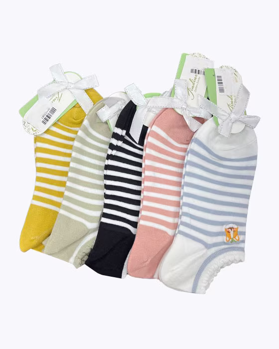 جوراب مچی طرح راه راه زنانه novin socks