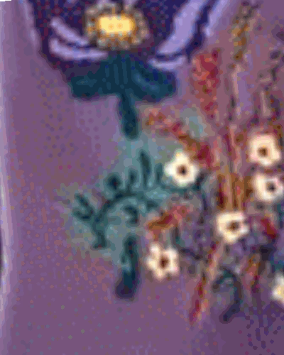 طرح گل بنفش