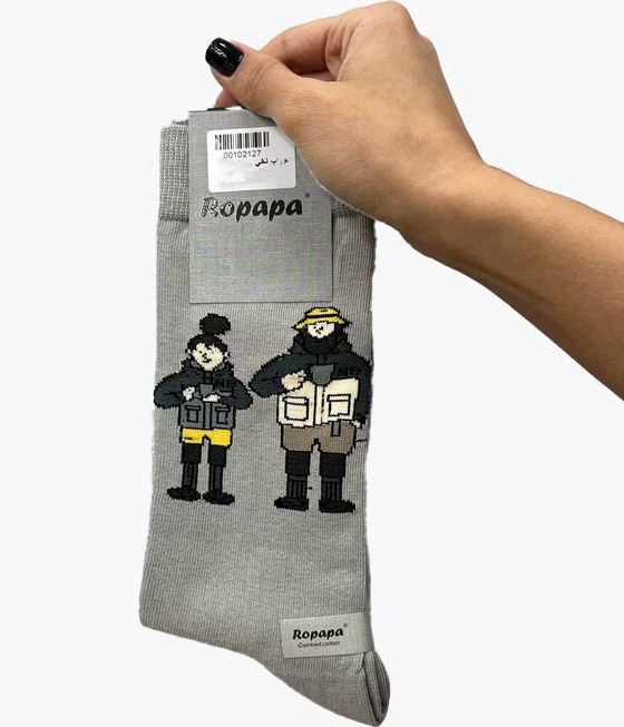 جوراب کلاسیک فانتزی مردانه ROPAPA