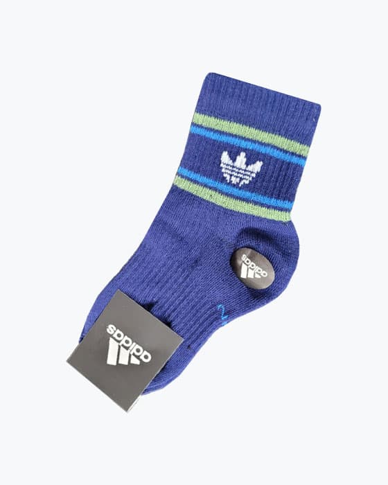 جوراب نیم ساق کبریتی طرح adidas
