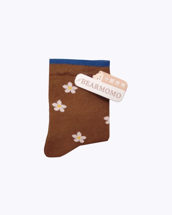 پک جوراب دخترانه گل گلی BEAR MOMO