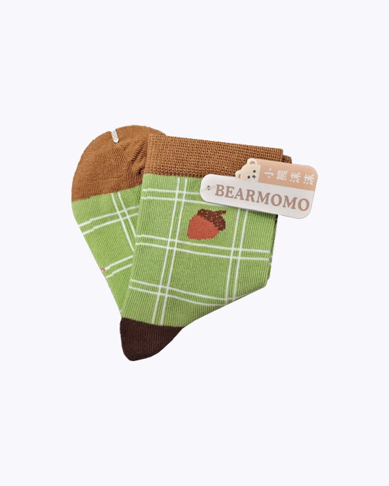 پک جوراب دخترانه پسرانه طرح سنجاب BEAR MOMO
