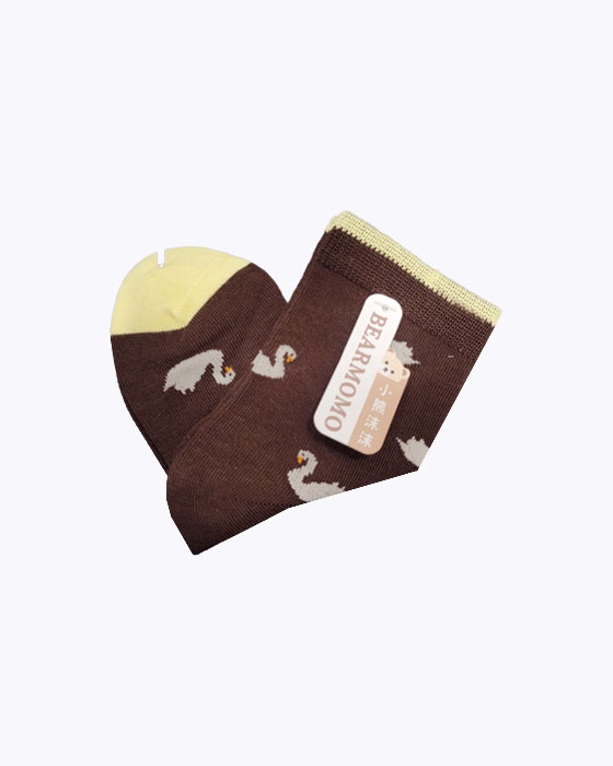 پک جوراب دخترانه نخی گلدار BEAR MOMO