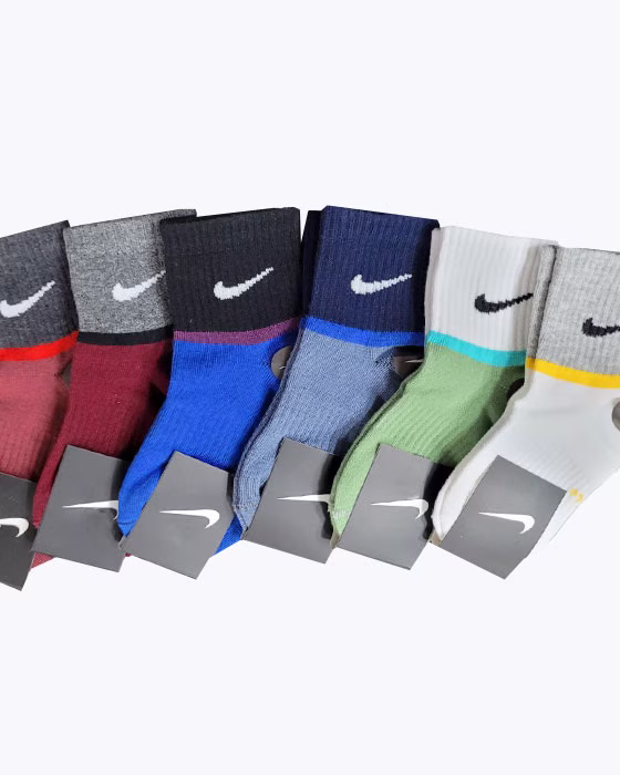 جوراب پسرانه نیم ساق طرح nike